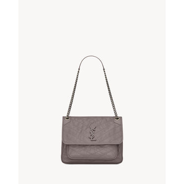 Medium Niki Chain Bag - Fog