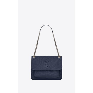 Medium Niki Chain Bag - Deep Marine