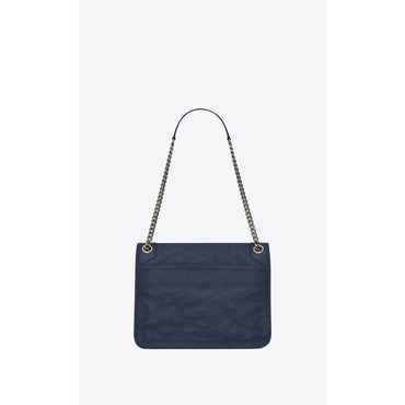 Medium Niki Chain Bag - Deep Marine