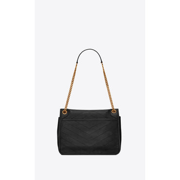 Medium Niki Chain Bag - Nero