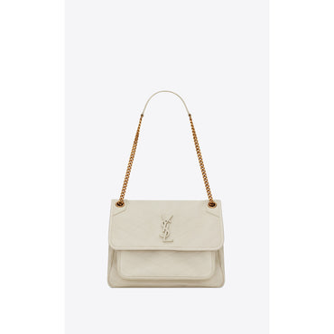 Medium Niki Chain Bag - Crema Soft