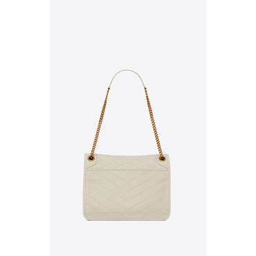 Medium Niki Chain Bag - Crema Soft