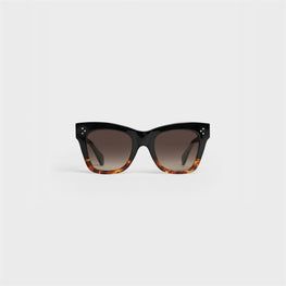 Women Cat Eye S004 Sunglasses - Black/Havana