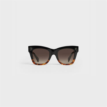 Cat Eye S004 Sunglasses - Black/Havana