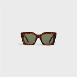 Women Square S130 Sunglasses - Red Havana