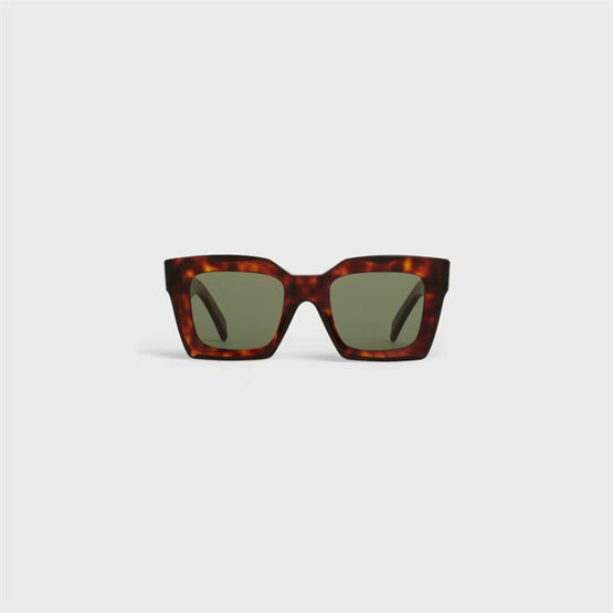 Women Square S130 Sunglasses - Red Havana