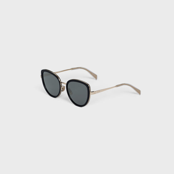 Women Metal Frame 22 Sunglasses - Black/Gold