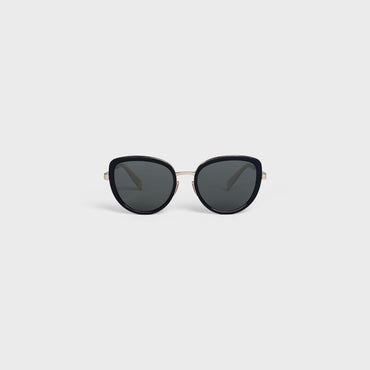 Metal Frame 22 Sunglasses - Black/Gold