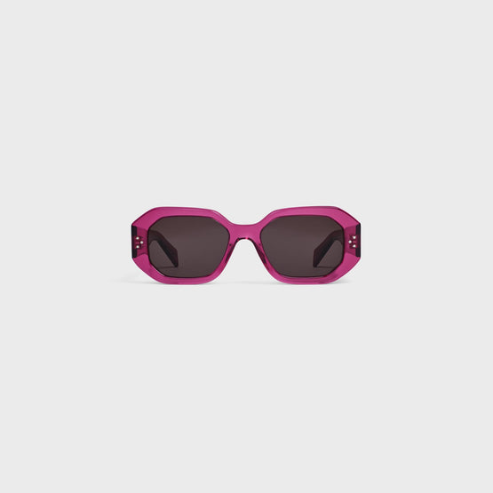 Women Square S255 Sunglasses - Transparent Cherry