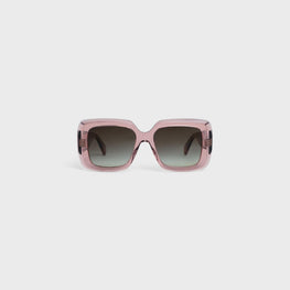 Women Square S263 Sunglasses - Transparent Rose Caramel