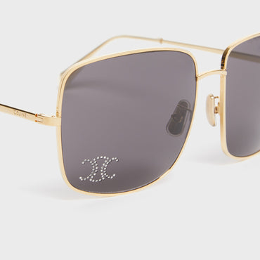 Triomphe Rhinestone 01 - Gold/Smoke