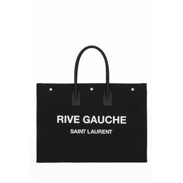 Large Rive Gauche Tote Bag - Nero