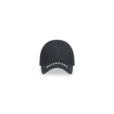 Hat Logo Visor Cap 100%Co Bio - Black/White