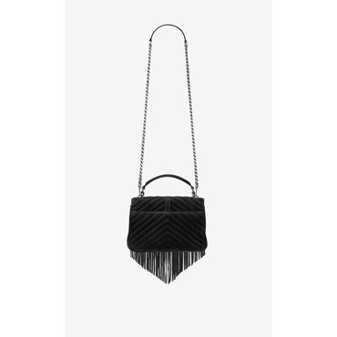 Medium College Chain Bag - Nero