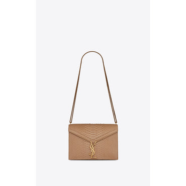 Medium Cassandra Chain Bag - Warm Beige