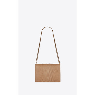 Medium Cassandra Chain Bag - Warm Beige