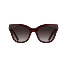Sunglasses - Striped Bordeaux
