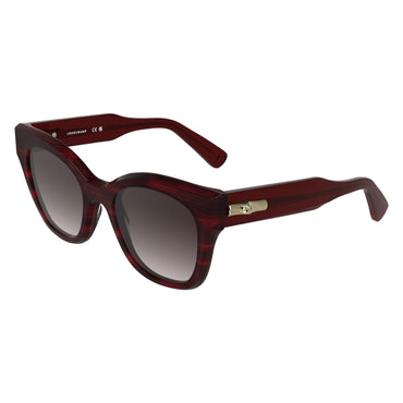 Sunglasses - Striped Bordeaux