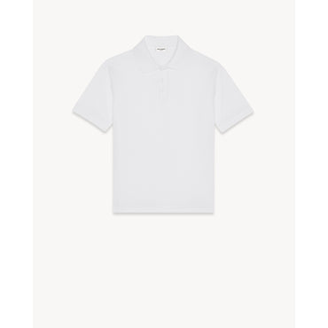 Polo Sport Brodé Cassandre Piq - Blanc