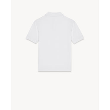 Polo Sport Brodé Cassandre Piq - Blanc