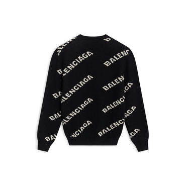 L/S Crewneck - Black/White