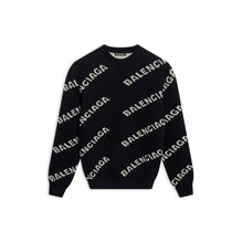 L/S Crewneck - Black/White
