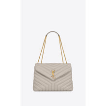 Medium Loulou Chain Bag - Crema Soft