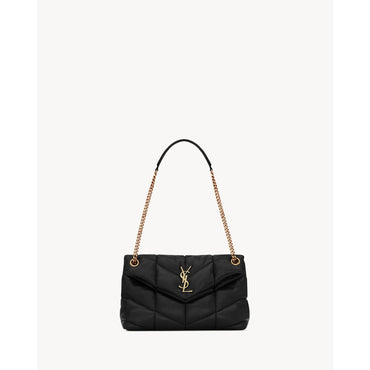Small Puffer Chain Bag - Nero