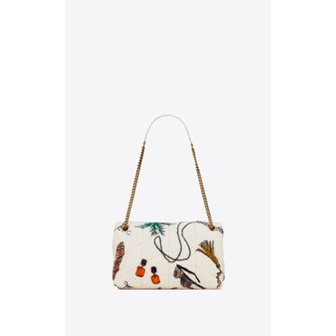 Small Puffer Chain Bag - Pou.W/Multi/Pou.Whi
