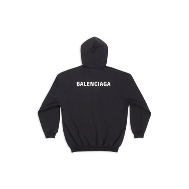 Medium Fit Hoodie - Black/White