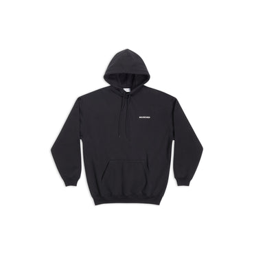 Medium Fit Hoodie - Black/White
