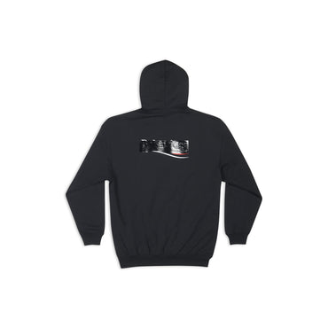 Medium Fit Hoodie - Black/White/Red