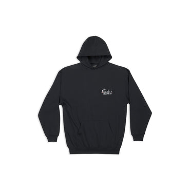 Medium Fit Hoodie - Black/White/Red