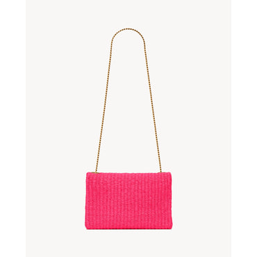Medium Kate Supple Chain Bag - Pink Glo/Vintage Brown Gold