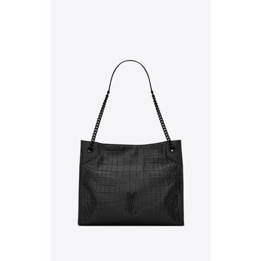 Medium Niki Chain Bag - Nero