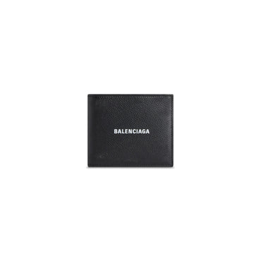 Cash Square Folded Coin Wallet - Black