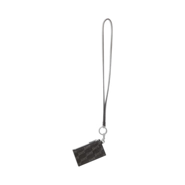 Signature Card Case On Keyring - Black/Grey