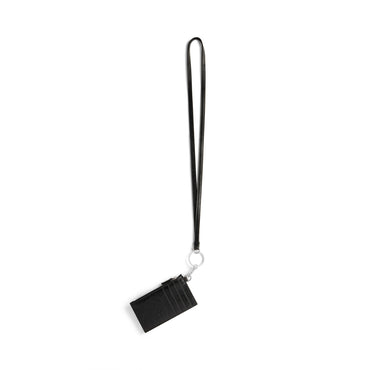 Cash Card Case On Keyring - Black