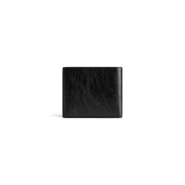 Cash Square Folded Wallet - Black