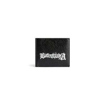 Cash Square Folded Wallet - Black