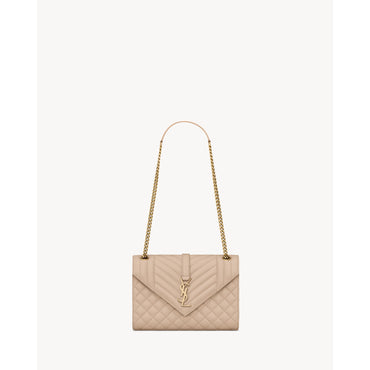 Medium Envelope Chain Bag - Dark Beige