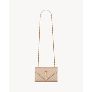 Small Envelope Chain Bag - Dark Beige