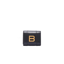 Hourglass Compact Wallet - Black