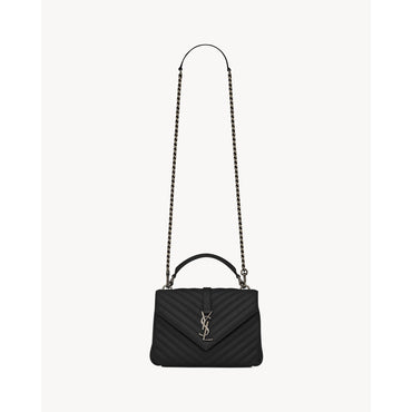 Medium College Chain Bag - Nero