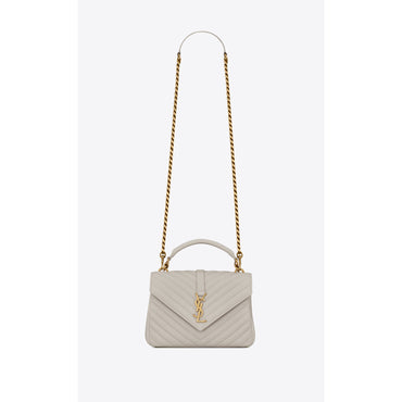 Medium College Chain Bag - Crema Soft