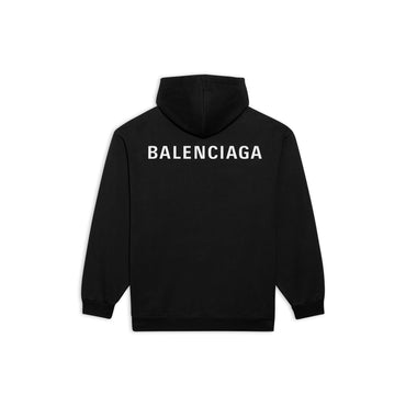 Medium Fit Hoodie - Black/White