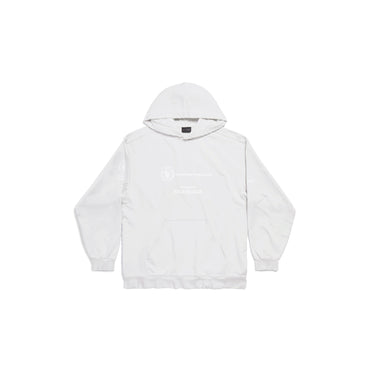 Medium Fit Hoodie - Dirty White/White