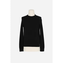 Pull Round Collar Manches Marteau - Noir