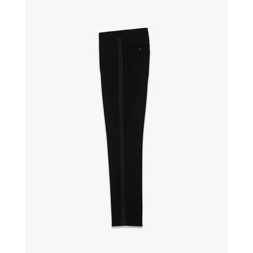 PANTALON AJUSTE TUXEDO GRAIN D - NERO/NERO