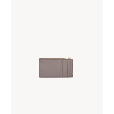 Zipped Fragments Credit Card Case - Fog